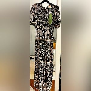 Farm Rio Tiered Floral Maxi Dress